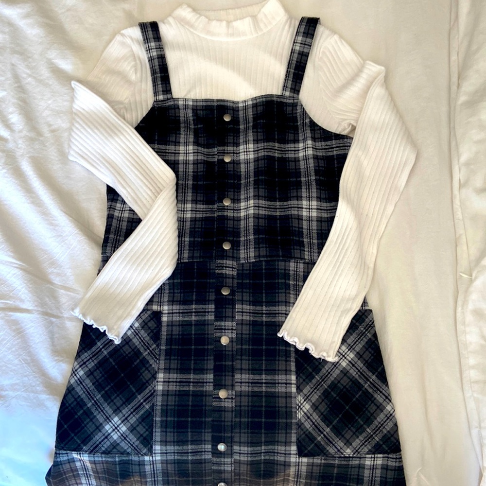 2pc Dress Set Abercrombie Kids Girls size 13-14